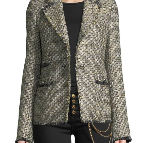 VERONICA BEARD Tweed Fabian Theron Blazer Lady Jacket. Size M. - Picture 10 of 10